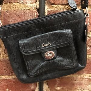 Black coach cross body bag